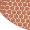 Nourison Reversible Indoor Outdoor RVB01 Coral Area Rug T' R