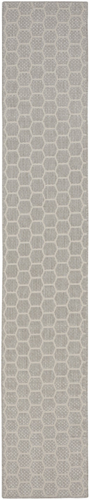 Nourison Reversible Indoor Outdoor RVB01 Grey Area Rug main image