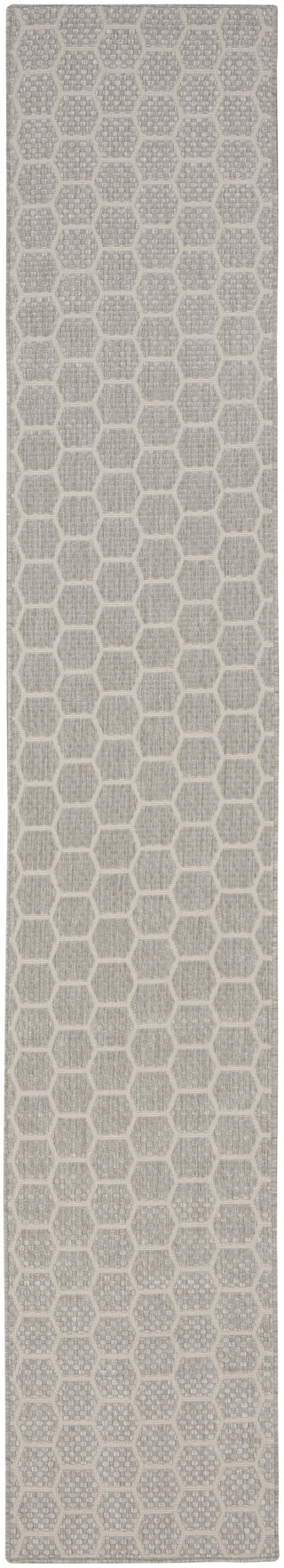 Nourison Reversible Indoor Outdoor RVB01 Grey Area Rug main image
