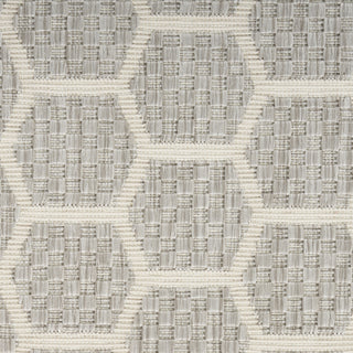 Nourison Reversible Indoor Outdoor RVB01 Grey Area Rug Swatch Image