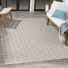 Nourison Reversible Indoor Outdoor RVB01 Grey Area Rug Room Image Feature
