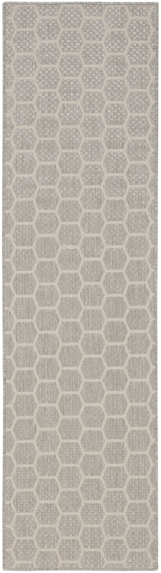 Nourison Reversible Indoor Outdoor RVB01 Grey Area Rug Main Image