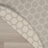 Nourison Reversible Indoor Outdoor RVB01 Grey Area Rug Corner Image