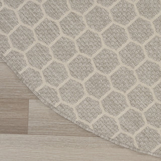 Nourison Reversible Indoor Outdoor RVB01 Grey Area Rug Detail Image