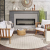 Nourison Reversible Indoor Outdoor RVB01 Grey Area Rug Room Image Feature