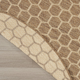 Nourison Reversible Indoor Outdoor RVB01 Natural Area Rug Corner Image