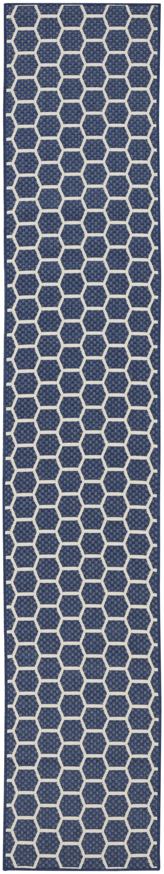 Nourison Reversible Indoor Outdoor RVB01 Navy Area Rug main image