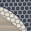 Nourison Reversible Indoor Outdoor RVB01 Navy Area Rug Corner Image