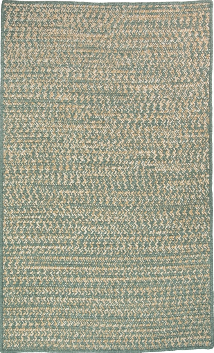 Colonial Mills Monterey Wool Tweed Natural RY49 Teal Area Rug