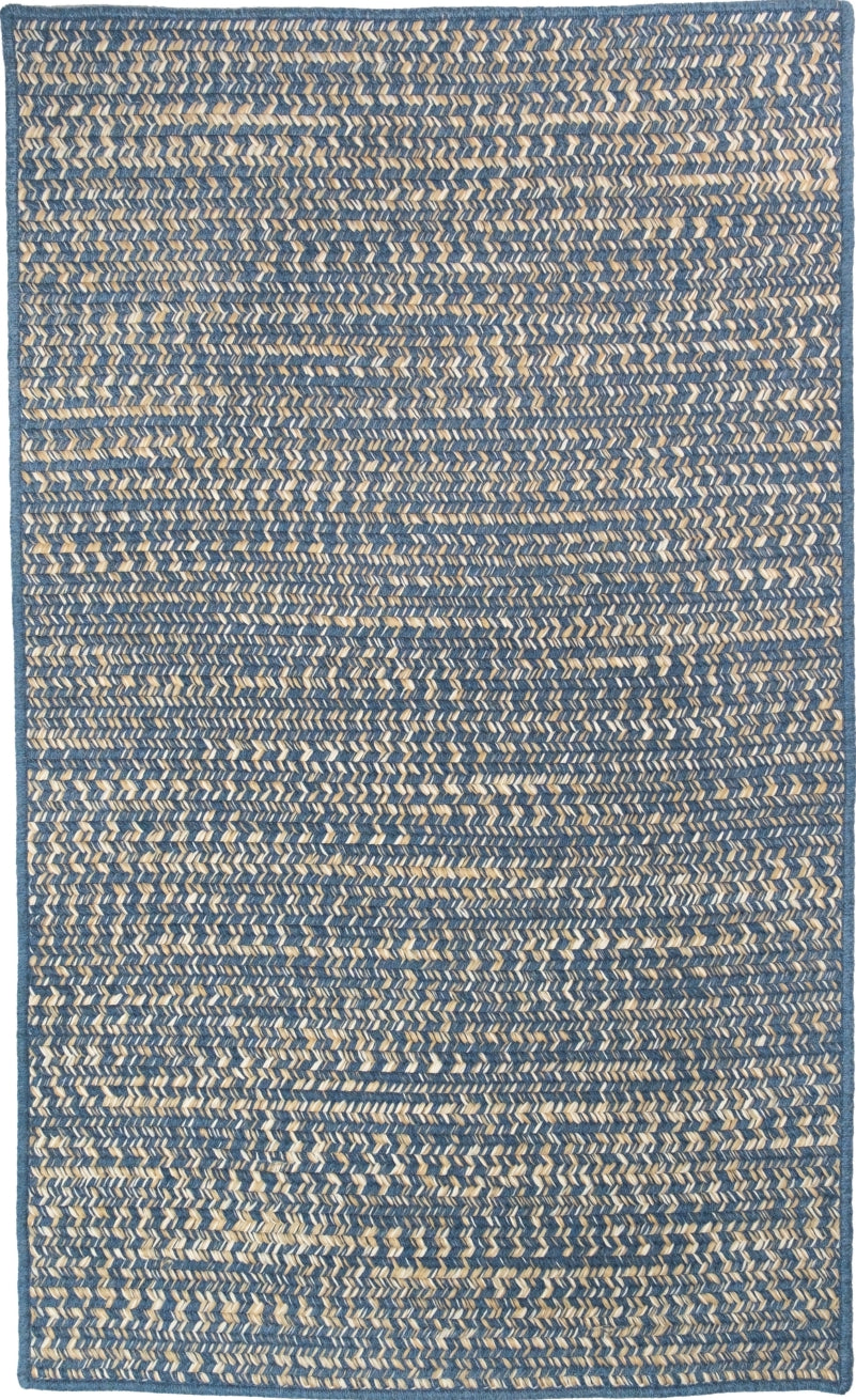 Colonial Mills Monterey Wool Tweed Natural RY59 Blue Area Rug