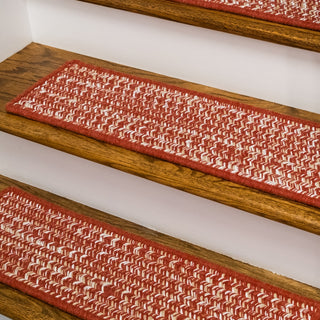 Colonial Mills Monterey Wool Tweed Stair Treads RY79 Red