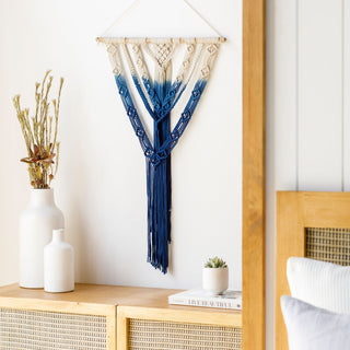 Surya Azra RZA-1001 Dark Blue Wall Art Style Shot Feature