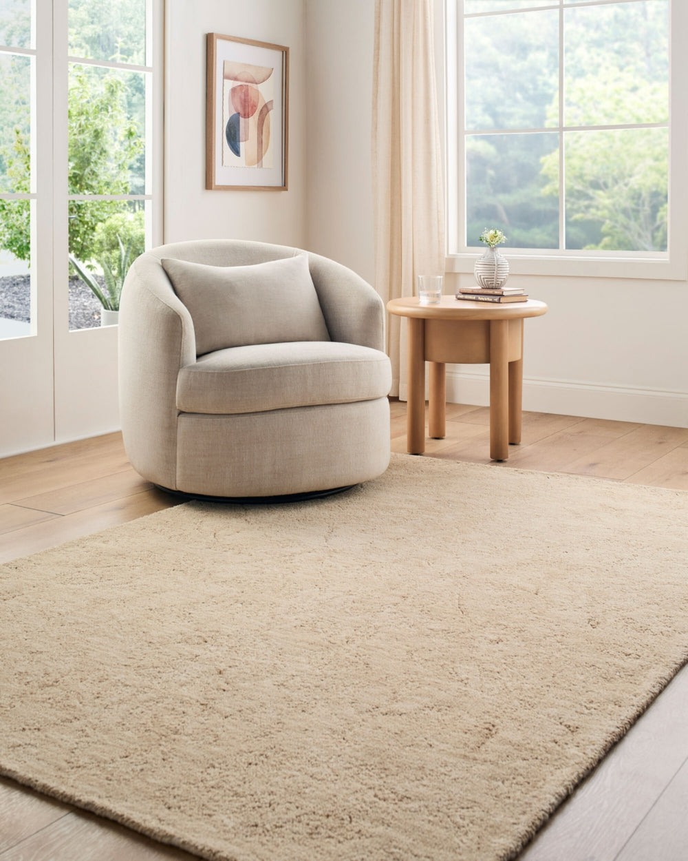 Rachel Zoe x Livabliss The Neutral Edit RZNE-2301 Area Rug Room Scene Feature
