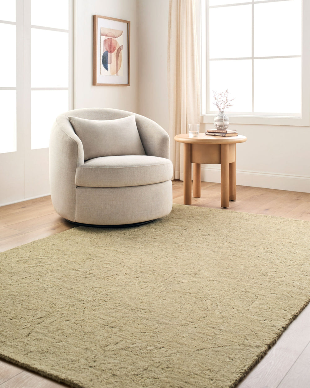 Rachel Zoe x Livabliss The Neutral Edit RZNE-2303 Area Rug Room Scene Feature