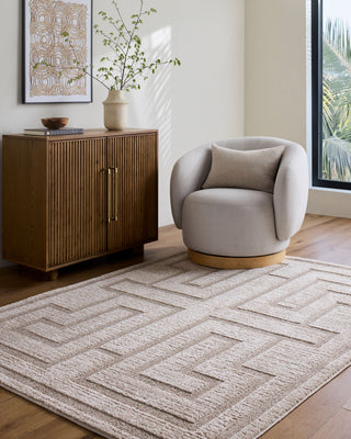Rachel Zoe x Livabliss The Studio Edit RZSE-2303 Oatmeal Area Rug Style Shot