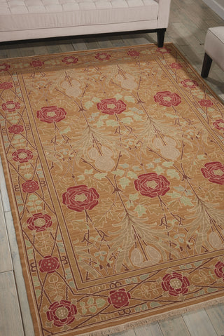 Nourison Nourmak S144 Gold Area Rug Corner Image