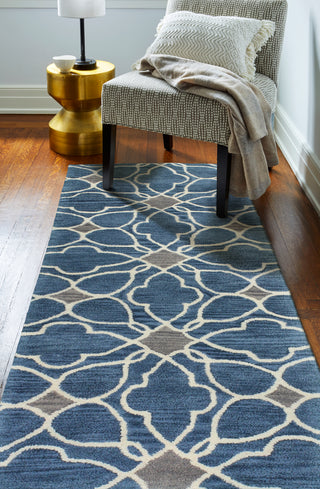 Bashian Chelsea S185-ST261 Azure Area Rug