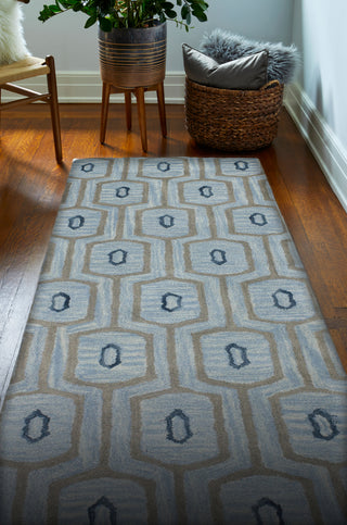 Bashian Chelsea S185-ST263 Light Blue Area Rug