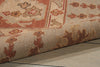 Nourison Nourmak S194 Rust Area Rug Corner Image