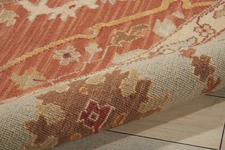 Nourison Nourmak S194 Rust Area Rug Corner Image