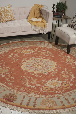 Nourison Nourmak S194 Rust Area Rug Corner Image