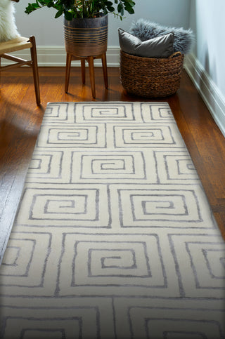 Bashian Norwalk S217-VW206 White/Grey Area Rug