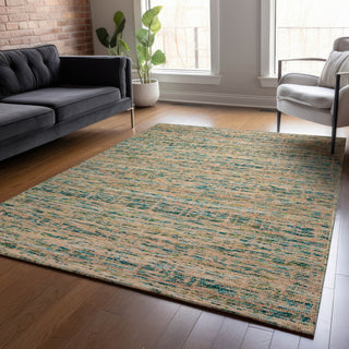 Dalyn Sahara SA1 Teal Area Rug Lifestyle Image Feature