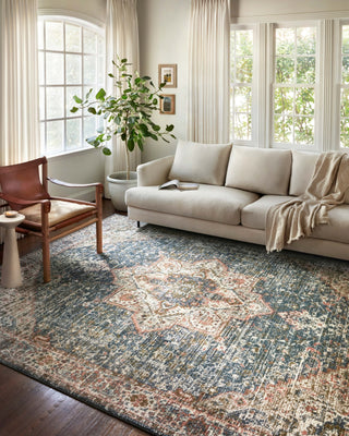 Loloi Saban SAB-01 Blue/Multi Area Rug Lifestyle Image Feature