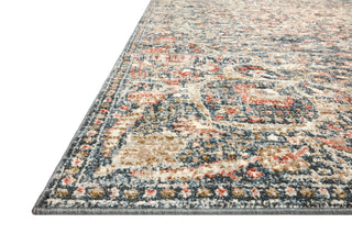 Loloi Saban SAB-02 Blue/Spice Area Rug Corner Image