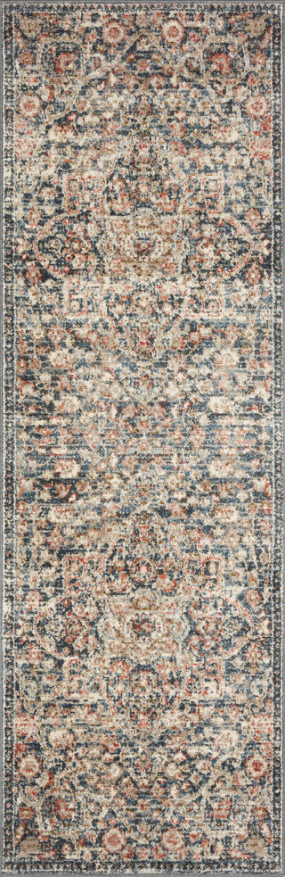 Loloi Saban SAB-02 Blue/Spice Area Rug Runner Image