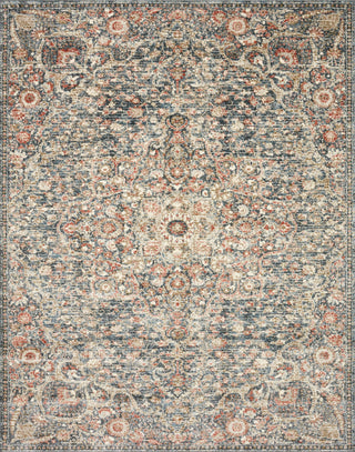 Loloi Saban SAB-02 Blue/Spice Area Rug main image