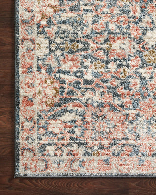 Loloi Saban SAB-03 Navy/Rust Area Rug Corner Image