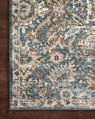 Loloi Saban SAB-04 Blue/Sand Area Rug Corner Image
