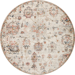 Loloi II Saban SAB-09 Ivory/Multi Area Rug Round Image