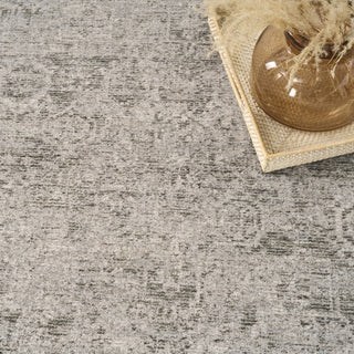 Nourison Pure Shades SAD01 Grey Area Rug by DKNY Corner Image