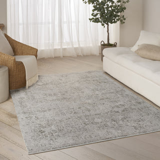 Nourison Pure Shades SAD01 Grey Area Rug by DKNY Corner Image