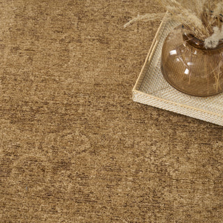 Nourison Pure Shades SAD01 Latte Area Rug by DKNY Corner Image