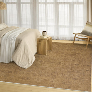 Nourison Pure Shades SAD01 Latte Area Rug by DKNY Corner Image