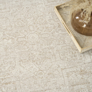 Nourison Pure Shades SAD02 Beige Area Rug by DKNY Corner Image