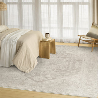 Nourison Pure Shades SAD02 Beige Area Rug by DKNY Corner Image