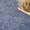 Nourison Pure Shades SAD02 Blue Area Rug by DKNY Corner Image