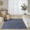 Nourison Pure Shades SAD02 Blue Area Rug by DKNY Room Image Feature