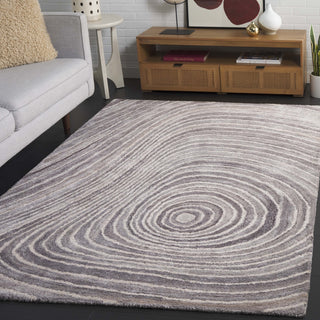 Safavieh Abstract ABT153F Grey / Ivory Area Rug Room Scene Feature