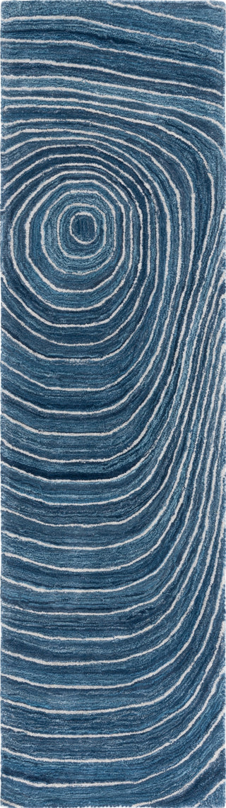 Safavieh Abstract ABT154M Blue / Ivory Area Rug Runner