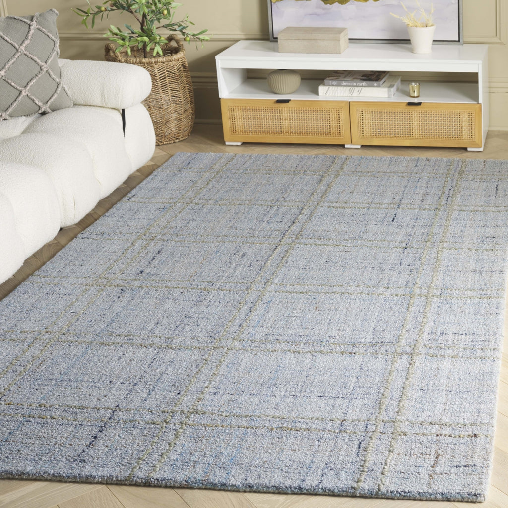 Safavieh Abstract ABT155M Blue / Grey Area Rug Room Scene Feature