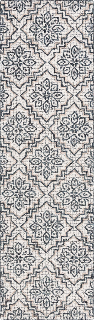 Safavieh Abstract ABT201N Ivory / Navy Area Rug Runner