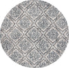 Safavieh Abstract ABT201N Ivory / Navy Area Rug Round
