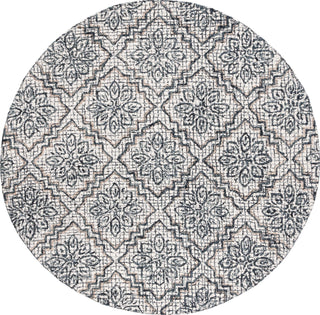 Safavieh Abstract ABT201N Ivory / Navy Area Rug Round
