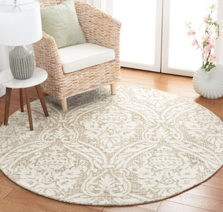 Safavieh Abstract ABT204B Ivory / Beige Area Rug Room Scene