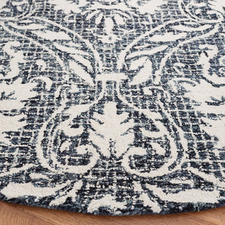 Safavieh Abstract ABT204N Ivory / Navy Area Rug Detail